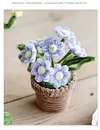 DIY Handmade Twist Stick Craft Small Potted Plants Chenille Stems Craft Pipe Cleaners Gift Decor Set