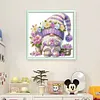 (US Local)Gnome - 9CT Partial Beaded Cross Stitch Kit(40x39cm)