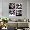 (US Local)4Pack Beauty-Special Shaped Diamond Painting Kit(40x40cm)