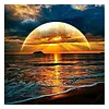 Diamond Painting-5D Full Round Drill Rising Sun