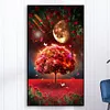 >SALE<5D DIY Full Round Drill Diamond Painting Moon Tree Kit Home Decoration (Y797)