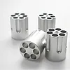 Gun Cylinder Pen Holder Revolver Pen Holder with 6 Slots Pen Pencil Holder Cylinder Design Heavy Duty Non-Slip Aluminum Office Cre