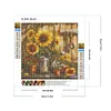 Tournesol De Jardin-Perceuse Ronde Peinture Diamant-30*30CM