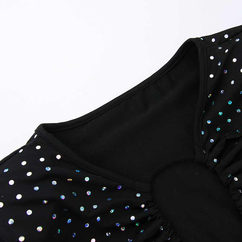 Ootddress Glitter Hollow Out See-Through Maxi Dress Female Sexy Lace-Up Club High Waist Patchwork Sparkle Bandage Women Long Dress 14 Ootddress Glitter Hollow Out See-Through Maxi Dress Female Sexy Lace-Up Club High Waist Patchwork Sparkle Bandage Women Long Dress