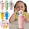 24oz Stainless Steel Whale Fountain Tumbler Perfect for Kids Teens and Adults