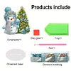 (US Local)Snowman Print DIY Desktop Diamond Art Kits for Home Office Desktop Decor