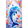 >SALE<5D DIY Full Round Drill Diamond Painting Dolphin Kit Home Decoration 40x70cm