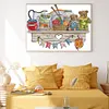 (Multi-Style) Flower-14CT Counted Cross Stitch