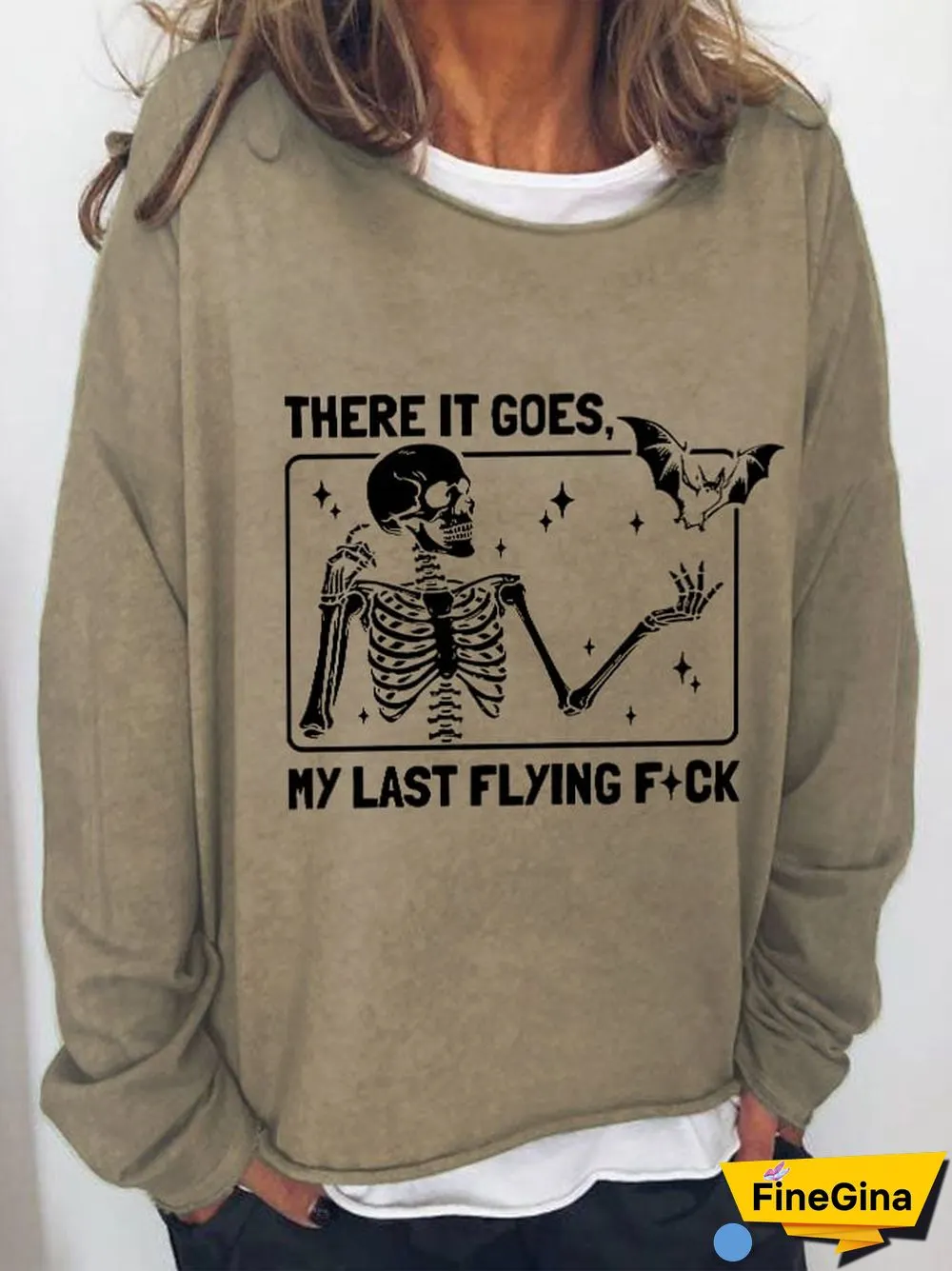 Women's Halloween There It Goes My Last Flying F*ck Casual Sweatshirt