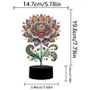 Gorgeous Flower Diamond Painting Night Light 5D DIY Diamond Painting Lamp (Flower A)