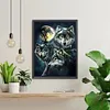 Loup - Rond Diamant Peinture-40*55Cm