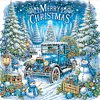 (US Local)6pack Xmas Car-Special Shaped Diamond Painting Kit(30x30cm)
