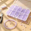 800Pcs 4/6/8/10mm Glass Beads for Jewelry Making Crystal Faceted Jewelry Beads with Holes for Bracelets Necklace Pendants Making Supplies
