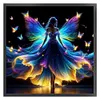 (Stamped/Counted) Fluorescent Butterfly Fairy-11CT Cross Stitch 40*40cm