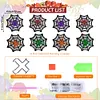 8pcs/set DIY Diamond Art Halloween Art Diamonds Coaster with Holder Kits (Cobweb)