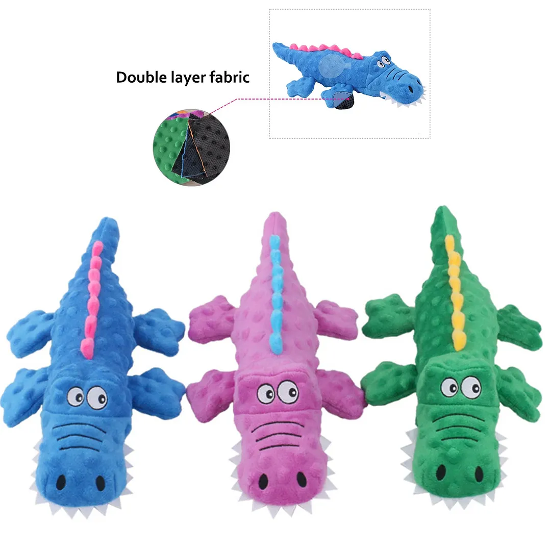 ROBUSTGATOR &ndash; INDESTRUCTIBLE SQUEAKY PLUSH TOY FOR AGGRESSIVE CHEWERS