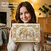 DIY Pearl Painting Elephant for Home Wall Decor with Frame(20x30cm)