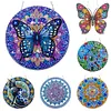 DIY Acrylic 5D DIY Diamond Painting Dots Pendant with Crystal Special Shape Rhinestone Diamond Art Window Hanging Ornament Single-Sided Drill 9.25x9.25inch for Home Garden Wall Door Decor
