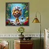 (US Local)Lion-Full Round Diamond Painting(40x40cm)