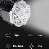 USB Charging IPX 4 LED Camping Waterproof Flashlight Search Light 4 Light Modes