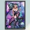 >SALE<Full Embroidery Eco-cotton Thread 11CT Printed Alice Cross Stitch Kit Artwork(1)