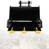 [US Local Warehouse] 400mm Bucket Metal Trenching Digger for Most 0.8-1.8 Ton Small Diggers Mini Excavator Digging Bucket Attachment 0.98in Hole 3.46in Center Wheelbase Mini Excavator Attachment w/ Metal Teeth