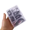 100PCS/Box Fishing Hooks Set High Carbon Steel Fishing Barbed Hooks Crank Hooks