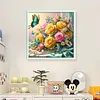 Butterfly Rose-11CT Stamped Cross Stitch 40*40cm/15.75*15.75in