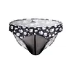 Men's see-through mesh sexy printed underwear