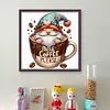 Coffee Gnome-11CT Stamped Cross Stitch 40*40cm/15.75*15.75in
