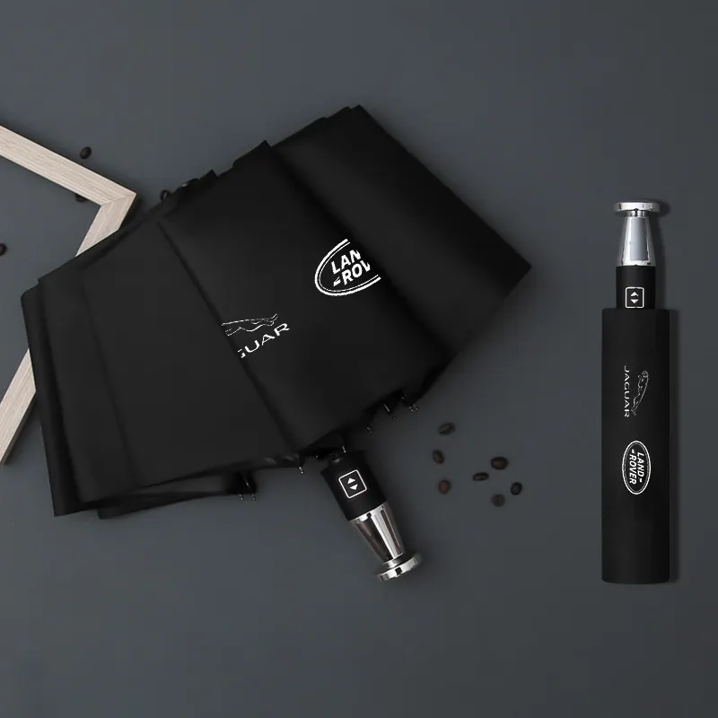  VIP business folding 10-bone black plastic umbrella