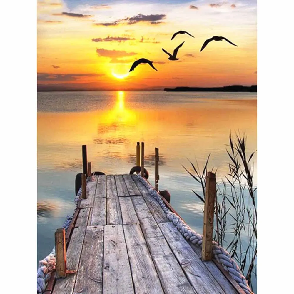 Diamond Painting - Full Round/Square Drill - Sunset(30*40 - 50*60cm)