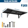 [US Local Warehouse] 4-Pack Heavy Duty Garage Wall Shelving 48.03x18.11x8.66in Garage Storage Rack Floating Shelves 1000 lbs Load Capacity for Power Tools Garden Supplies