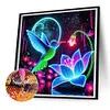 Glow-in-the-Dark Hummingbird-Full Round Diamond painting 30*30CM