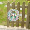 >SALE<Acrylic Single-Sided 5D DIY Diamond Painting Hanging Pendant (Wreath Owl)