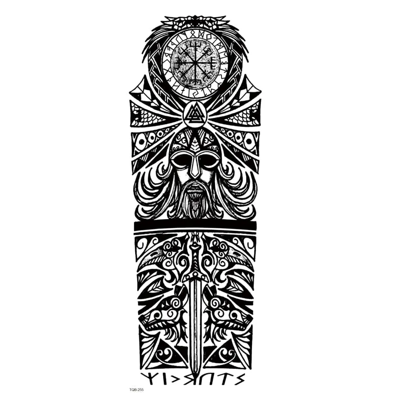 Fake Tattoo Dragon For Men Waterproof Sleeves Angel Tiger Snake Animal Stickers Waterproof Temporary Tattoos Skeleton Hand