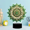 DIY 5D Diamond Painting Acrylic Mandala  Night Light Lamp Home Decoration Ornament Gift Kit
