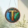 >SALE<Double Sided Letter T  Diamond Drawing Hanging Ornament for Home Decor