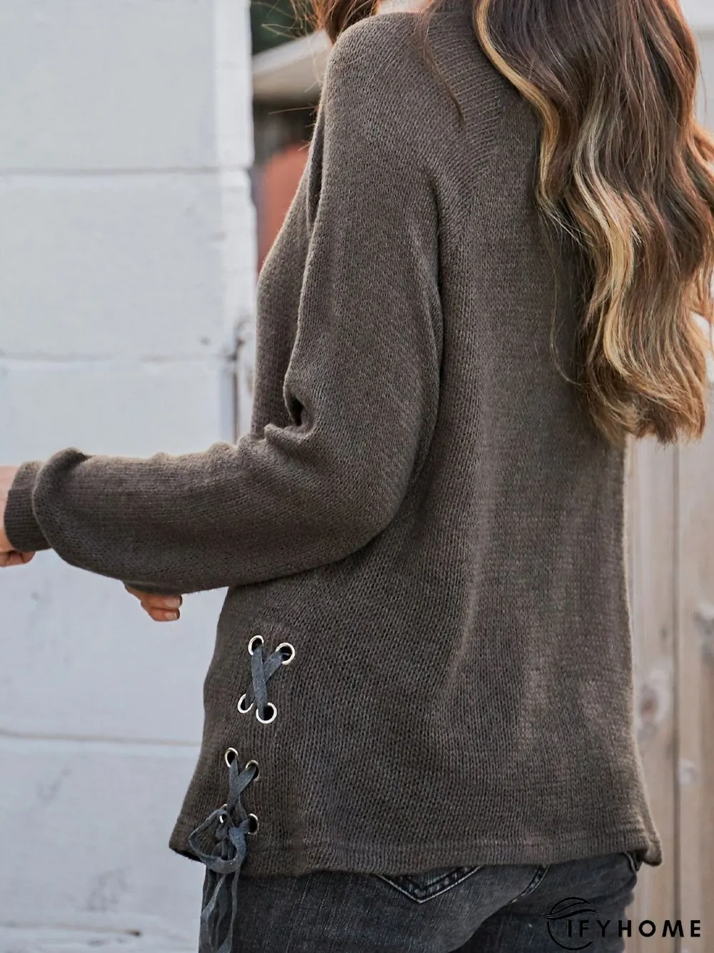 Holiday Long Sleeve Plain Crew Neck T-shirt | IFYHOME