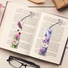 (US Local)3Pcs Special Shape Flowers Butterfly 5D DIY Diamond Painting Bookmark Craft Kit