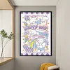 >SALE<Full Embroidery Cotton Thread 11CT Print Cute Sheep Cross Stitch 50x70cm