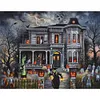 Halloween Haunted House-Full Round Diamond Painting 50*40cm