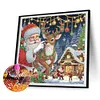 (US Local)4Pack Xmas-Special Shaped Diamond Painting Kit(30x30cm)