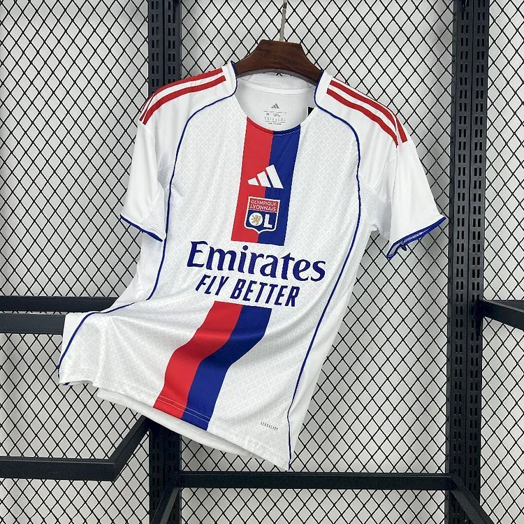 【S~4XL】Lyon 25/26 Home Football Jersey