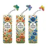DIY 3Pcs Flowers-Diamond Painting Bookmark