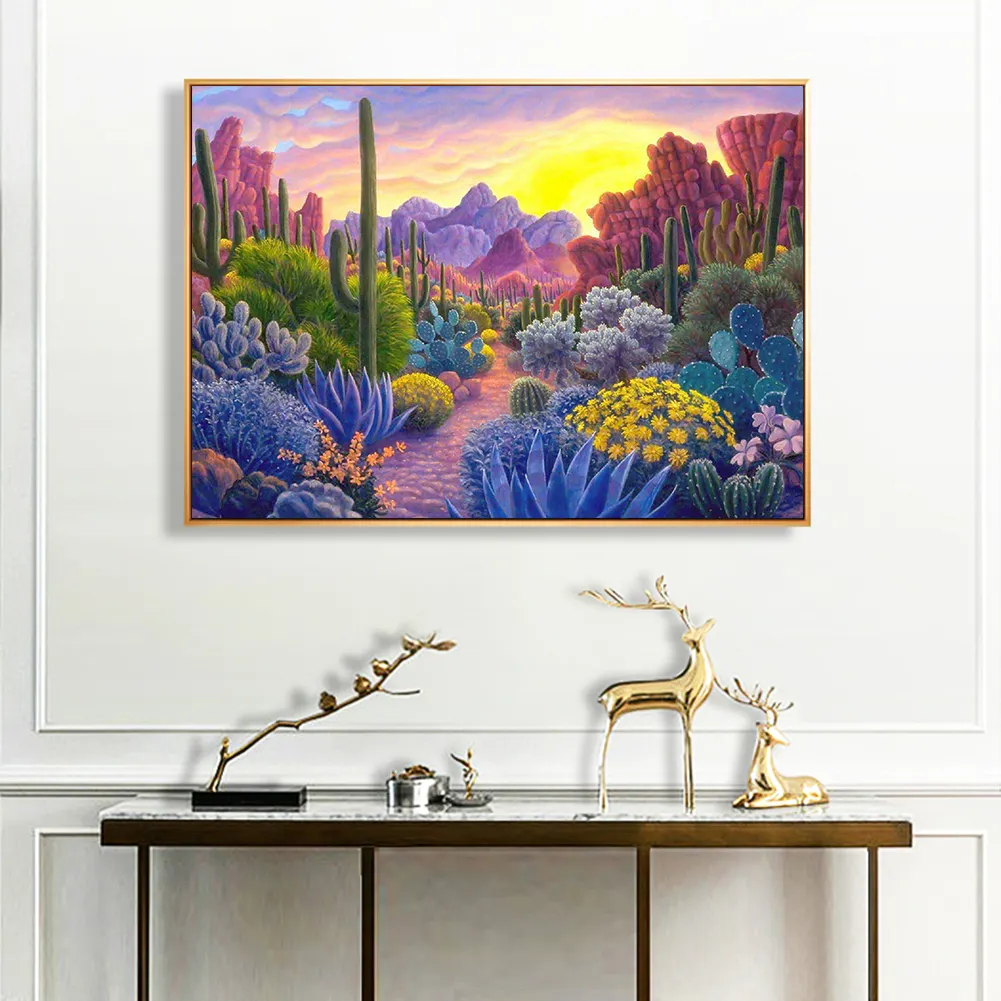 Diamond Painting - Full Round Drill - Cactus