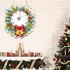 DIY Christmas Acrylic Diamond Painting Clock Pendant Hanging Kit