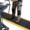 [US Local Warehouse] Anti Fatigue Mat 144x36inch Standing Work Mats Thick 3/4in Black with Yellow Border for Industrial and Commercial Workplaces