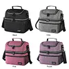 Insulated Lunch Bag Double Deck Lunch Box for Work Camping Hiking Beach Picnic