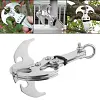 Outdoor Mountaineering Grappling Hook | Stainless Steel Folding Gravity Hook